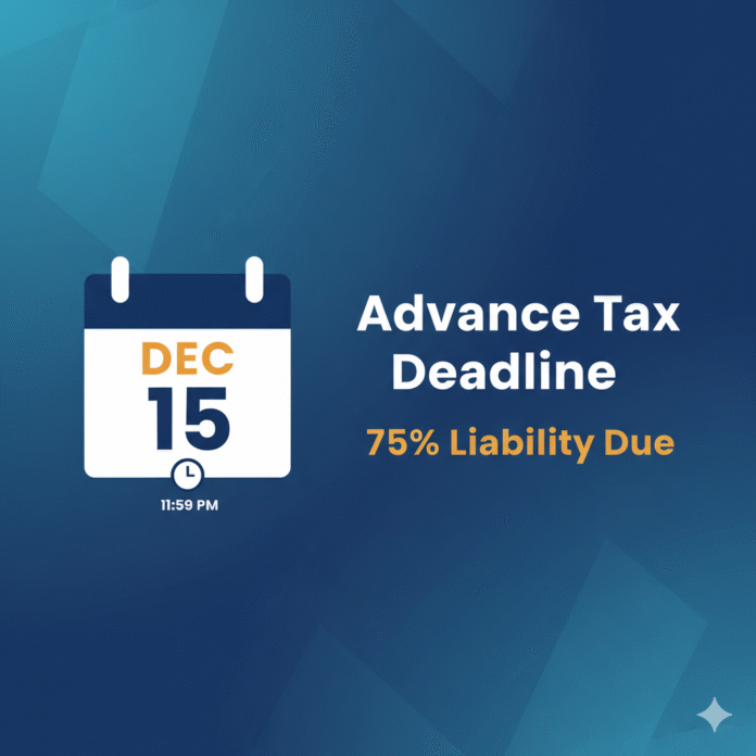 A founder's guide to the Advance Tax India deadline on December 15th, 2025.
